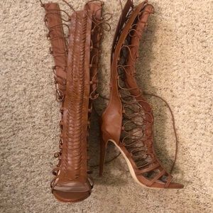 Carmel colored gladiator sandals. Never worn